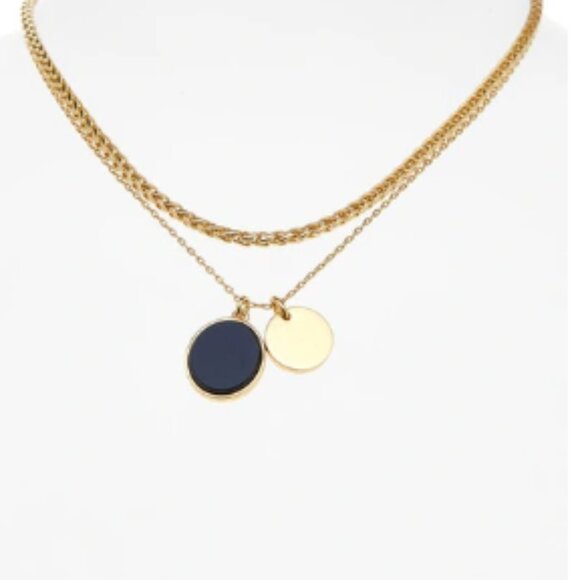 Madewell Two-Piece Darkstone Necklace Set - Picture 3 of 3